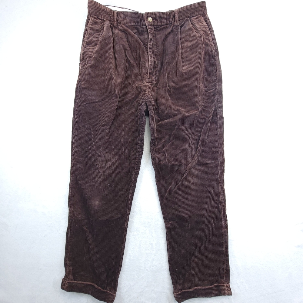 Woolrich Pants Mens Size 34x27 Brown Corduroy